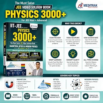 Physics 3000+ JEE Main & Advanced Video Solution Book Volume 4 | Magnetism, Optics & Modern Physics | 1800+ Video Solutions, 1100+ Advanced Problems, ... Dinesh V Jain (Meditrak Physics Pyqs Series) - Image 3