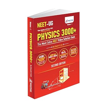Physics 3000+ NEET Video Solution Book by Dinesh V. Jain | Chapterwise PYQs, Complete Theory, Mind Maps, Formula Sheets, Solved Examples & Practice ... Entrance Exams | Meditrak Physics PYQs Series
