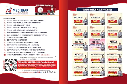 Physics 3000+ NEET Video Solution Book by Dinesh V. Jain | Chapterwise PYQs, Complete Theory, Mind Maps, Formula Sheets, Solved Examples & Practice ... Entrance Exams | Meditrak Physics PYQs Series - Image 3