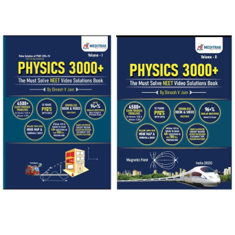 MEDITRAK NEET Physics Book 3000+ Video Solution of PYQs 2014-2025 by Dinesh V Jain Volume-1 for XI & Volume-2 for XII NEET Physics PYQs Series Paperback (Meditrak Physics Pyqs Series)